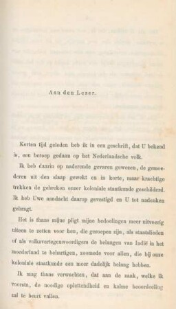 Aan den lezer