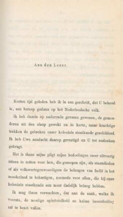 Aan den lezer