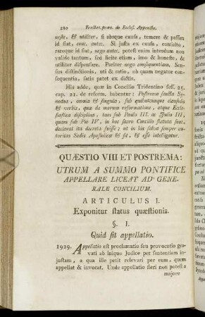 Articulus I. Exponitur status quæstionis.