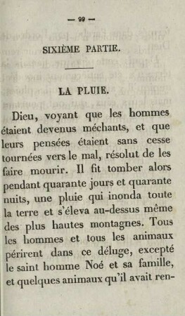 Sixième partie