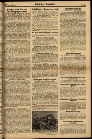 Zweite Ausgabe vom Montag, den 04. August 1941.