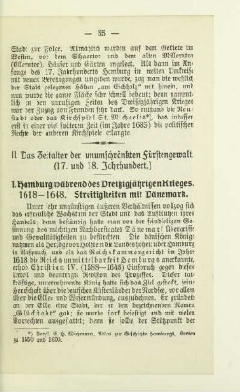 II. Das Zeitalter der unumschränkten Fürstengewalt. (17. und 18. Jahrhundert)