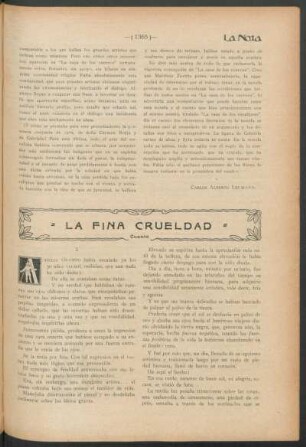 La fina crueldad