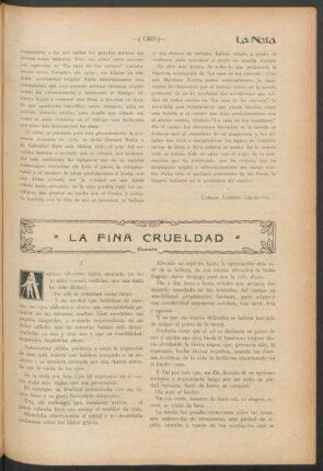 La fina crueldad