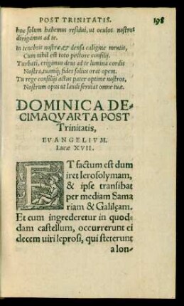 Dominica Decimaquarta Post Trinitatis ...