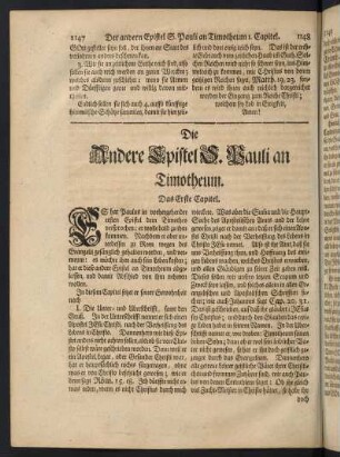 1148-1164, Die Andere Epistel S. Pauli an Timotheum