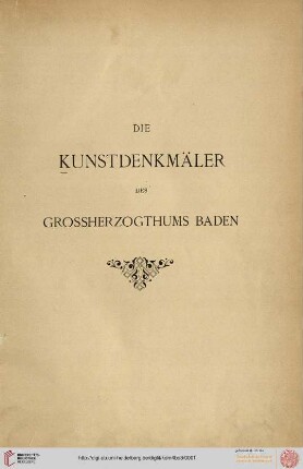 Band 4,3: Die Kunstdenkmäler des Grossherzogthums Baden: Die Kunstdenkmäler der Amtsbezirke Buchen und Adelsheim (Kreis Mosbach)