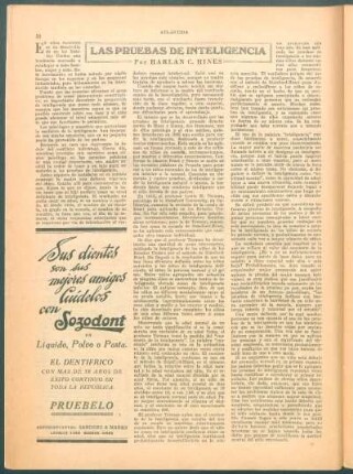Las pruebas de inteligência