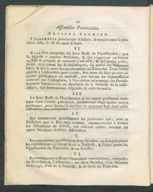 Assemblées Provinciales