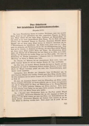 Das Scheitern der feindlichen Durchbruchsversuche