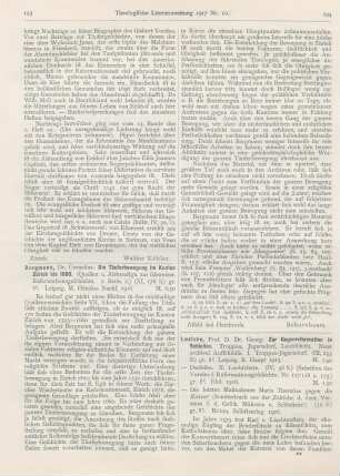 194-196 [Rezension] Loesche, Georg, Zur Gegenreformationin Schlesien. Troppau, Jägerndorf, Leobschütz. II. Leobschütz