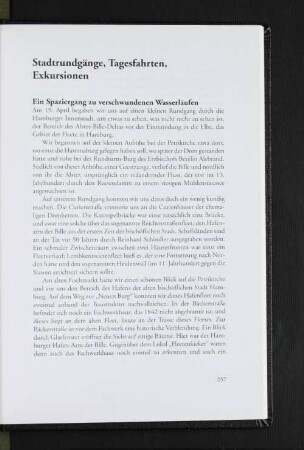 Stadtrundgänge, Tagesfahrten, Exkursionen