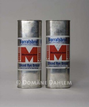 Zwei Dosen "Mestemacher Vorratsbrot"
