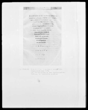 Evangeliar aus Prüm — Explicit in Capitalis rustica, Folio 14recto