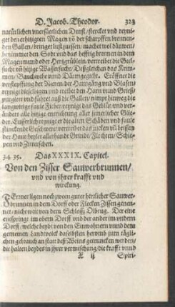 Das XXXIX. Capitel.