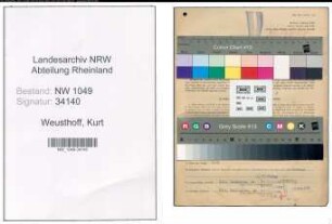 Entnazifizierung Kurt Weusthoff , geb. 07.02.1905 (Geschaeftsfuehrer)
