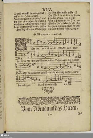 Vom Abendmahl des Herrn.