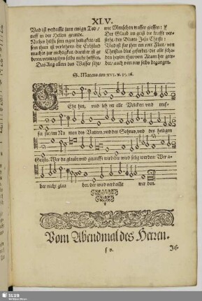 Vom Abendmahl des Herrn.