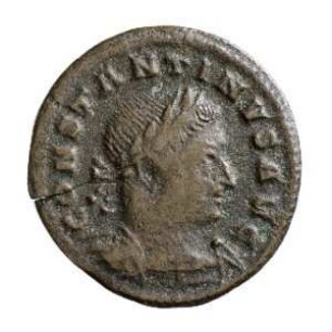 Münze, Halbfollis, Aes 3, 310 - 311 n. Chr.