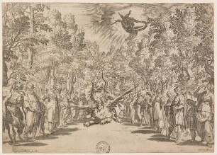 Perseus bekämpft den Drachen