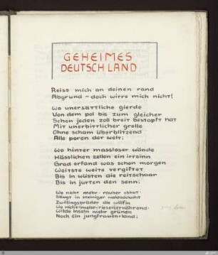 Geheimes Deutschland : [SW IX: hH6]; [SW IX, S. 45-49/150-153] / Geschrieben von Frank Mehnert