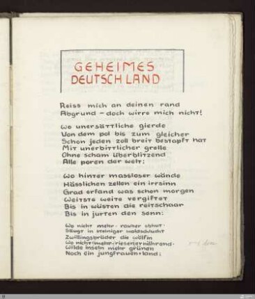 Geheimes Deutschland : [SW IX: hH6]; [SW IX, S. 45-49/150-153] / Geschrieben von Frank Mehnert