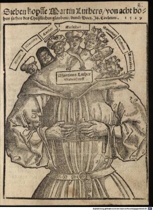Sieben kopffe Martin Luthers von acht hohen sachen des Christlichen glaubens