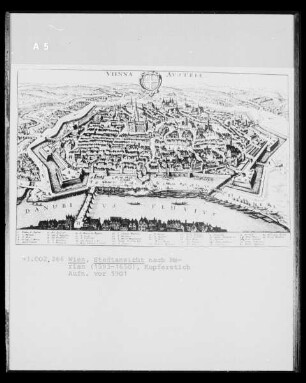 Stadtansicht von Wien nach Merian
