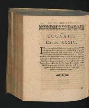 Caput XXXIV. De Cognatis.