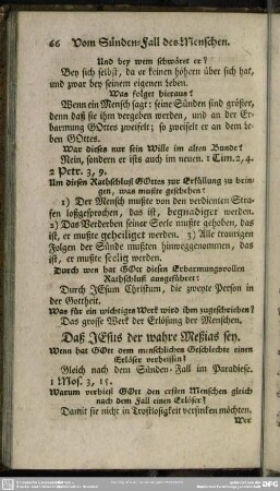 Daß Jesus der wahre Meßias sey