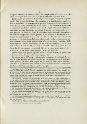 Storia delle matematiche presso gli Arabi del Dr. Ermanno Hankel (Fine).