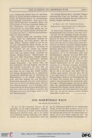 Eine merkwürdige Waffe