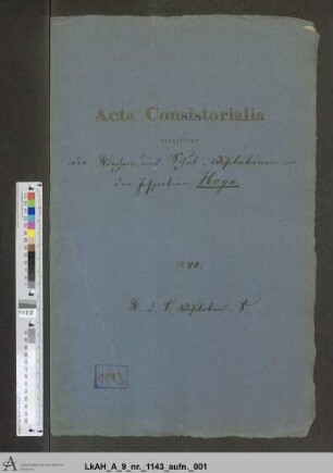 Hoya: Visitationsakten