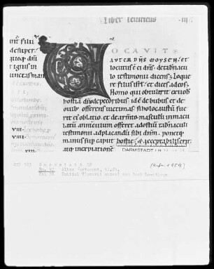 Vetus Testamentum — Initiale V (ocavit), Folio 38 recto