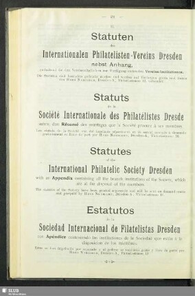 Statutes of the Society