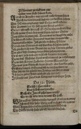 Der 121. Psalm. - Der 130. Psalm.