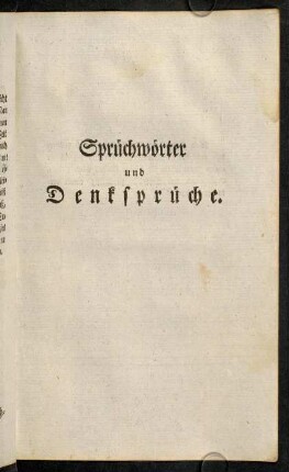 173-204, Sprichwörter und Denksprüche.