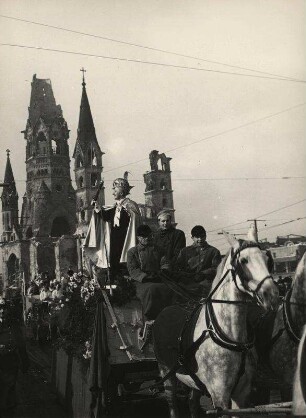 Rosenmontagszug 1952. Prinz Karneval Fritz I.