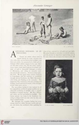 Alexander Grinager: an appreciation