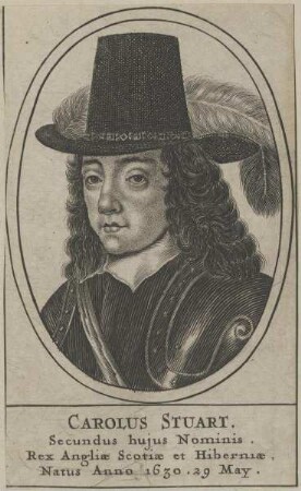 Bildnis des Carolus Stuart II., König von England