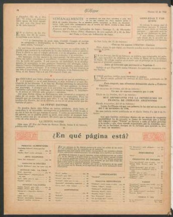 ¿En qué página está?