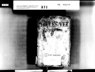 Rentenbuch und Rechnungsbuch der Provisoren der Alten Kirche, Folio-Band in Pergament
