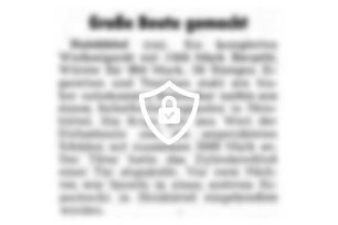 Große Beute gemacht