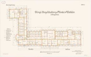 Oberzolldirektion, Münster: Grundriss 3. Obergeschoss 1:100