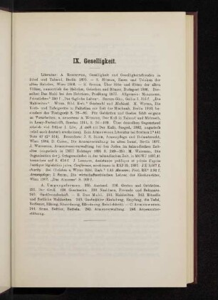 IX. Geselligkeit.