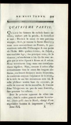 Quatrieme Partie.