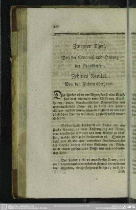 Zweyter Theil. Von der Kenntniß und Heilung der Krankheiten