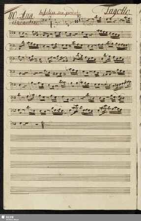 110. Aria: Infelice io son perduto / Galuppi, B.