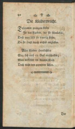 Die Kleiderpracht