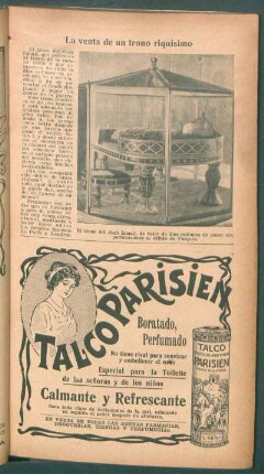 La venta de un trono riquísimo